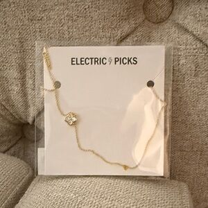 Electric Picks Gold Necklace